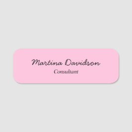 Originalhandskrift av unikt Kreativ för Rosa Namnbricka