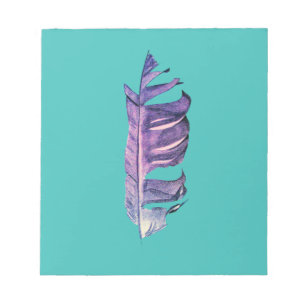 Originalillustration av bran Feather teckning Anteckningsblock