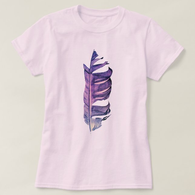Originalillustration av bran Feather teckning T Shirt (Design framsida)