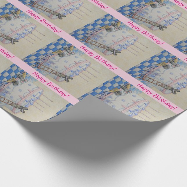 Originalillustration av matsalladskaka för matsmös presentpapper (Hörn)