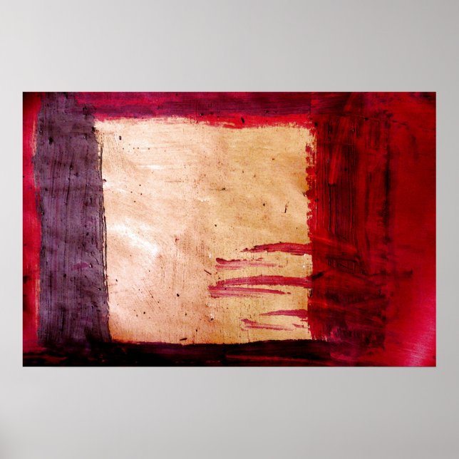 Originalkonst Abstrakt Print - Rothko Stil Poster (Framsidan)