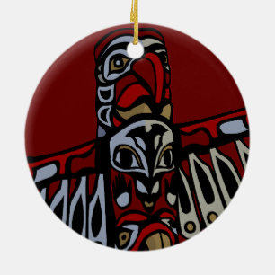Originalkonst Dekorationer Totem Pole Ornament Sou