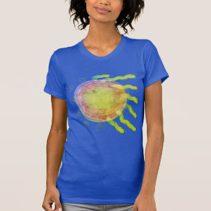Originalkonst i Sol med Abstrakt Wearable Art T Shirt