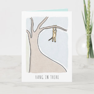 Originalkonsten Häng in där Uppmuntran Kort