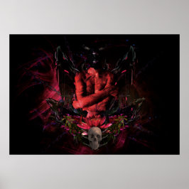 Originalkonstverk nr 4 "djävulen" poster