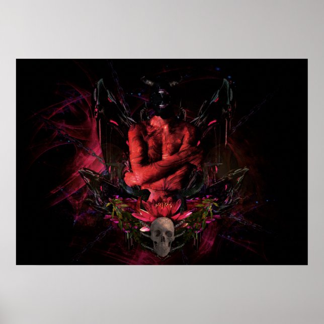 Originalkonstverk nr 4 "djävulen" poster (Framsidan)