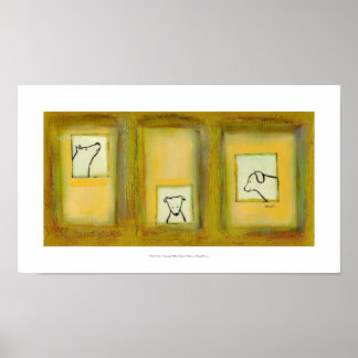 Originalmålning av contemporary för konstverk, ori poster