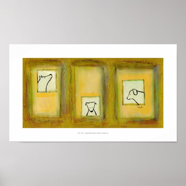 Originalmålning av contemporary för konstverk, ori poster (Framsidan)