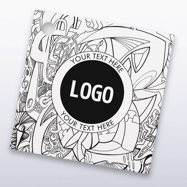 Originalmodern linjegrafik och din Logotyp Gåvor Etiketter (Skapare uppladdad)