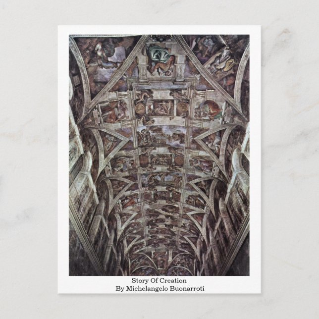 Originalplan i det historiska kapitlet efter vykort (Framsida)