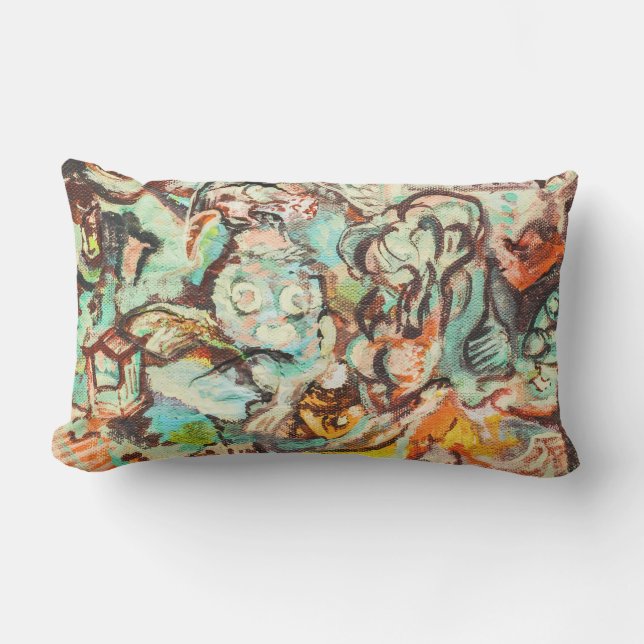 Originalritning, Abstrakt för yttre ländrygg Lumbarkudde (Framsida)