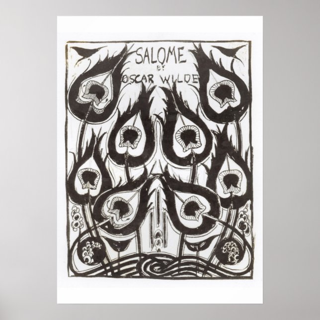 Originalskiss för omslaget "Salome" av Oscar Poster (Framsidan)