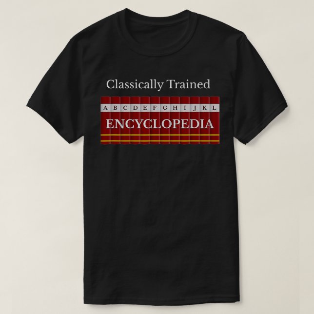 Originalsökmotor för encyklopedia-utbildad encyklo t shirt (Design framsida)
