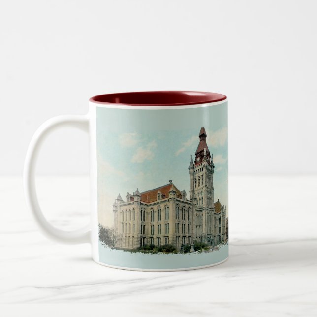 Originalstadshuset i Buffalo-kaffet Mugg (Vänster)