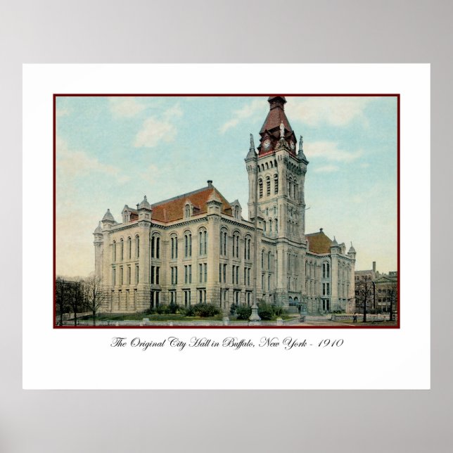 Originalstadshuset i Buffalo Poster (Framsidan)