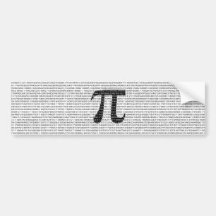 Originalsvart nummer pi dag, matematisk symbol bildekal