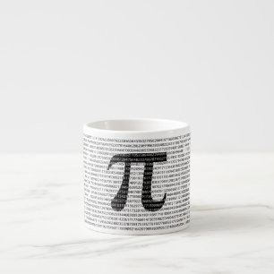 Originalsvart nummer pi dag, matematisk symbol espressomugg