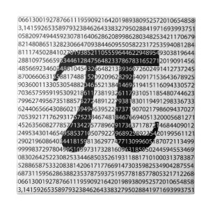 Originalsvart nummer pi dag matematisk symbol kakelplatta