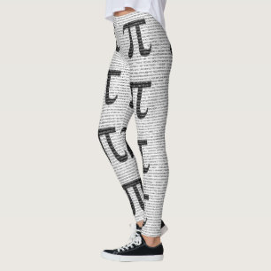 Originalsvart nummer pi dag, matematisk symbol leggings