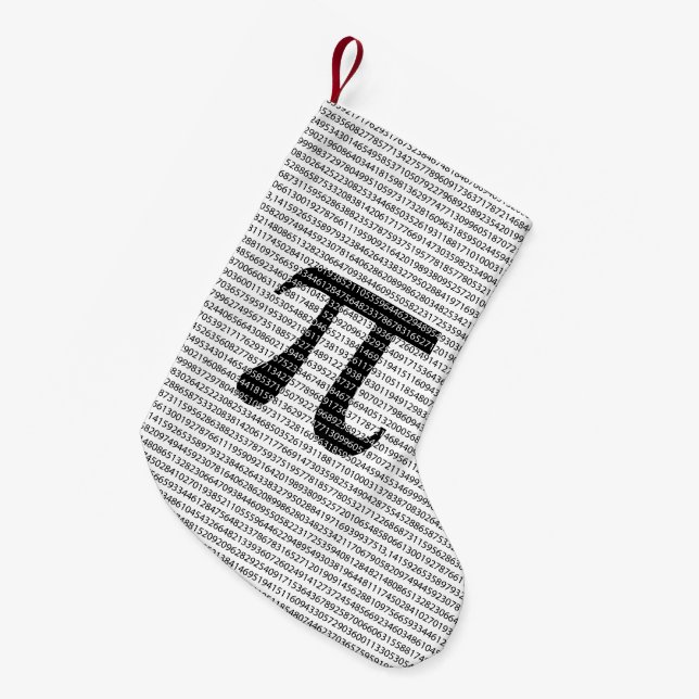Originalsvart nummer pi dag, matematisk symbol liten julstrumpa (Framsidan (Hängande))