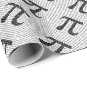 Originalsvart nummer pi dag, matematisk symbol presentpapper