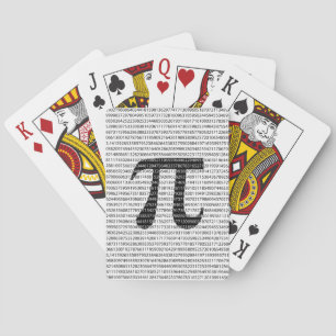 Originalsvart nummer pi dag, matematisk symbol spelkort