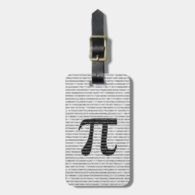 Originalsvarten numrerar matematiskt symbol för bagagebricka (Vertikal Framsida)