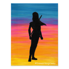 Originaltäcke från "Warrior Girl Way" Fototryck