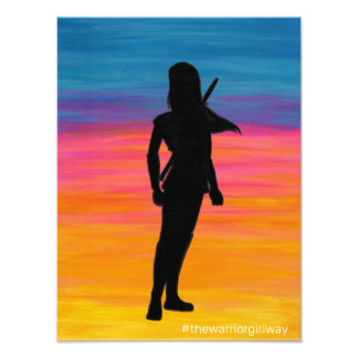 Originaltäcke från "Warrior Girl Way" Fototryck