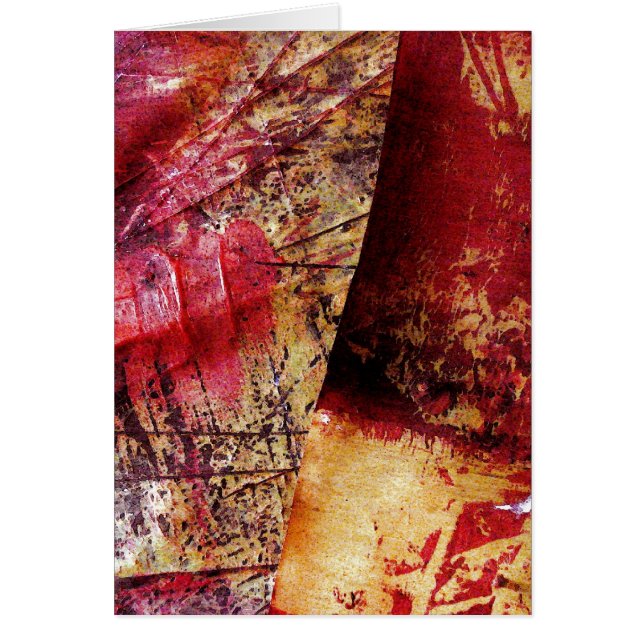 Originalteckning av Abstrakt - Abstrakt för färgni Hälsningskort (Framsidan)