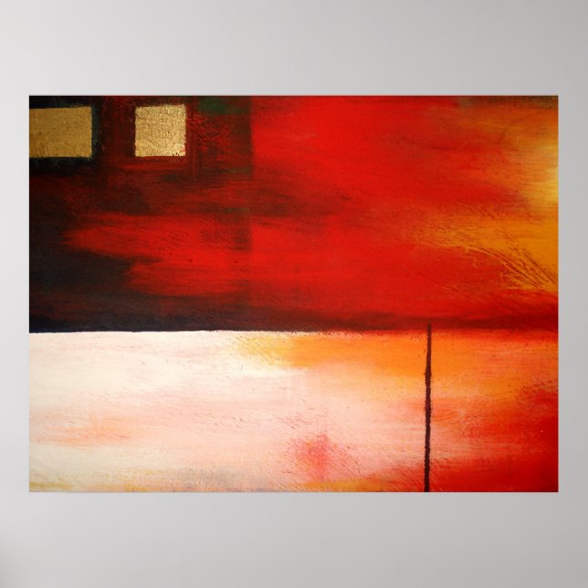 Originalteckning av Abstrakt Poster modern  (Framsidan)