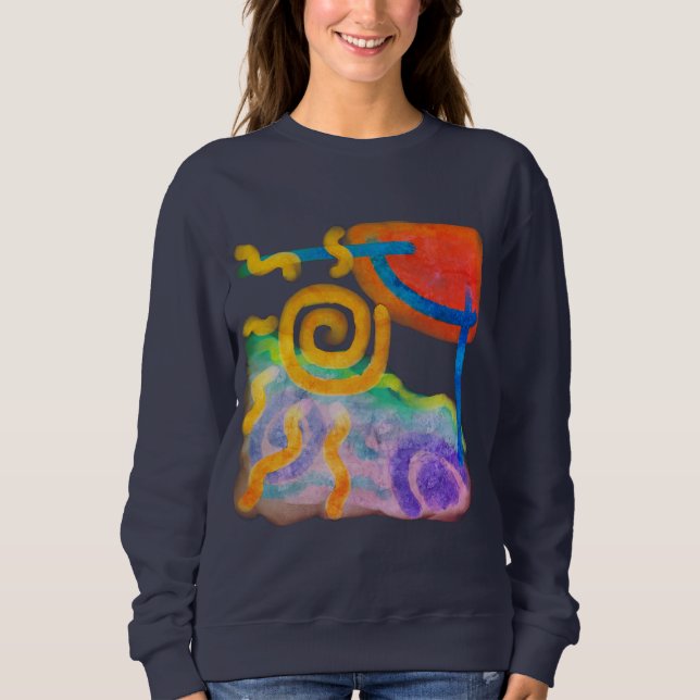 Originalteckning av Abstrakt till Bära T Shirt (Framsida)