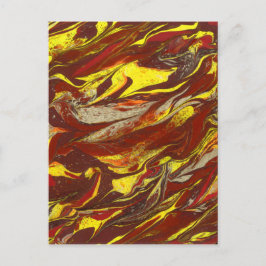 Originalteckning av abstrakt vykort