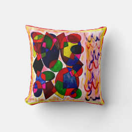 Originalteckning efter sex undertecknade dekorativ kudde