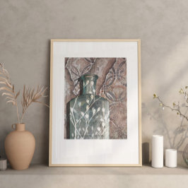 Originalteckning Vintage Flaska & Foliage Poster