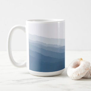 Originalteckningar av blå rundberg kaffemugg