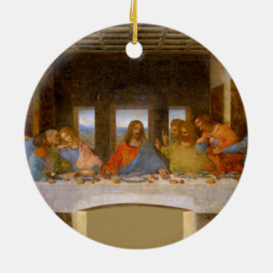 Originalteckningar av senaste bran i Davinci-forma Julgransprydnad Keramik