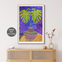 Originalteckningsmonstera löv