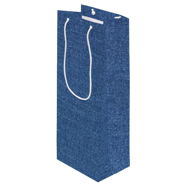 Originaltextilvävnad blå mode jean denim (Framsidan Vinklad)