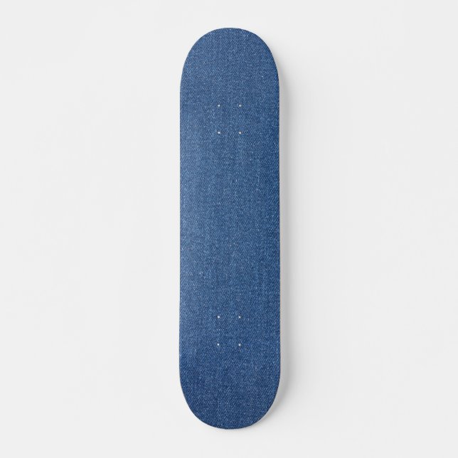 Originaltextilvävnad blå mode jean denim mini skateboard bräda 18,5 cm (Framsida)