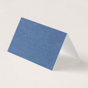 Originaltextilvävnad blå mode jean denim visitkort