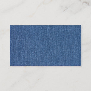 Originaltextilvävnad blå mode jean denim visitkort
