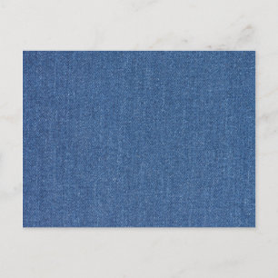 Originaltextilvävnad blå mode jean denim vykort