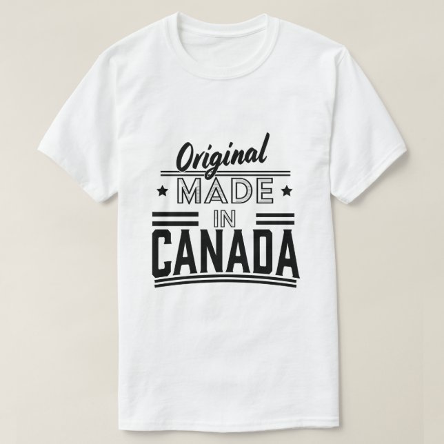 Originaltillverkad i Kanada-logotyp T Shirt (Design framsida)