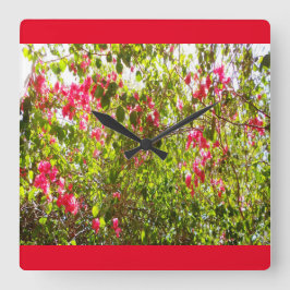 Originaltryck av nordafrikanska blommor fyrkantig klocka