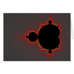Originaluppsättning för Mandelbrot - Fractal-kort Hälsningskort