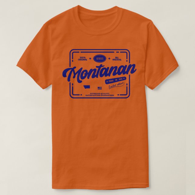 Originalutskrift av montanisk Coola och Roligt Vin T Shirt (Design framsida)