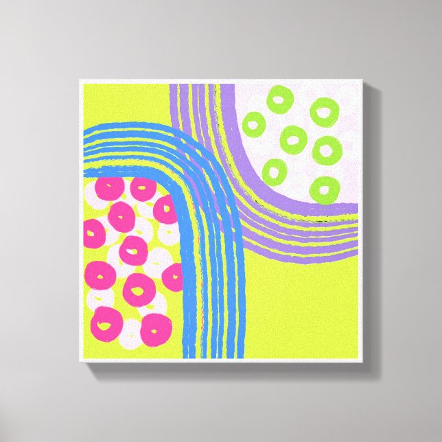 Originalutskrifter av enkel Grönt Canvastryck (Framsida)