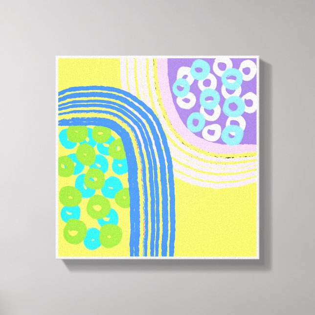 Originalutskrifter av enkel Gult Canvastryck (Framsida)