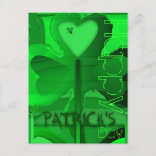 Originalvykort för St patrick's day Lycklig Vykort